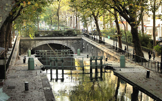 Vue canal Saint-Martin